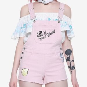Disney The Little Mermaid Ariel Pink Shortalls